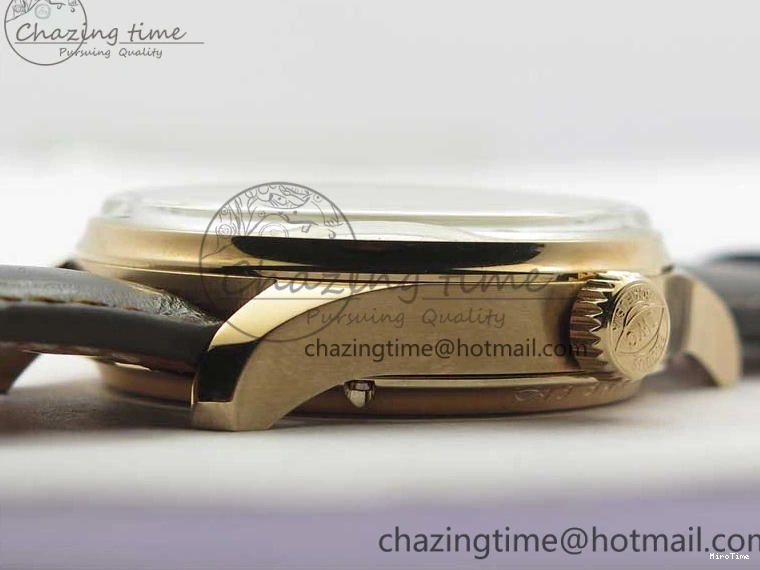 MIROTIME 0218 Compact Portugieser Perpetual Calendar IW503302 RG V9F 1:1 Best Edition White Dial on Brown Leather Strap A 7113